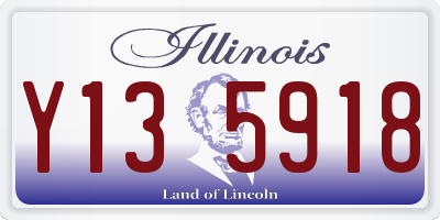 IL license plate Y135918
