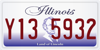 IL license plate Y135932
