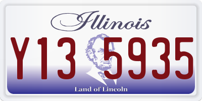 IL license plate Y135935