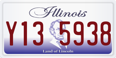 IL license plate Y135938