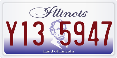IL license plate Y135947