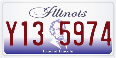 IL license plate Y135974