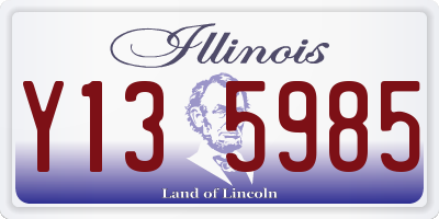 IL license plate Y135985
