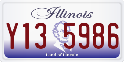 IL license plate Y135986