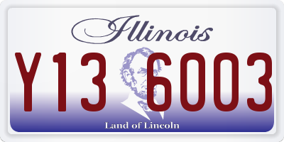 IL license plate Y136003