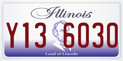 IL license plate Y136030