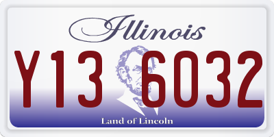 IL license plate Y136032