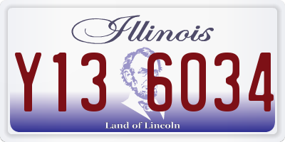 IL license plate Y136034