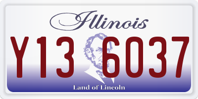 IL license plate Y136037