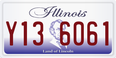 IL license plate Y136061
