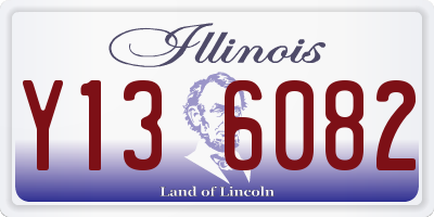 IL license plate Y136082