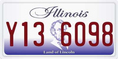 IL license plate Y136098