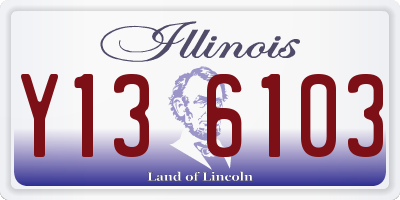 IL license plate Y136103