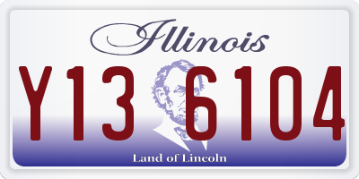 IL license plate Y136104
