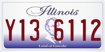 IL license plate Y136112