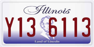 IL license plate Y136113
