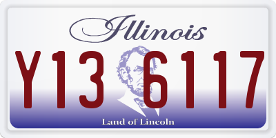IL license plate Y136117
