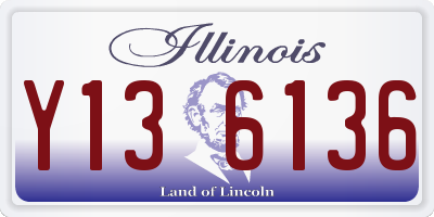 IL license plate Y136136