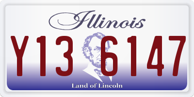 IL license plate Y136147
