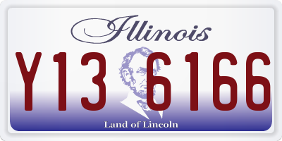 IL license plate Y136166