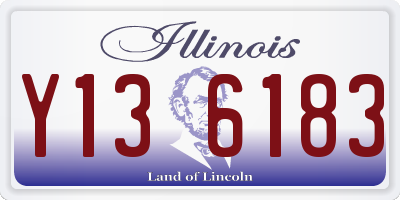 IL license plate Y136183