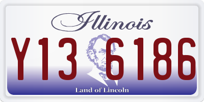 IL license plate Y136186