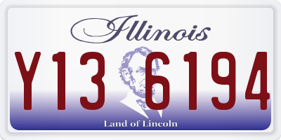IL license plate Y136194