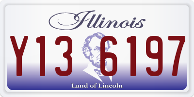 IL license plate Y136197