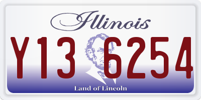 IL license plate Y136254