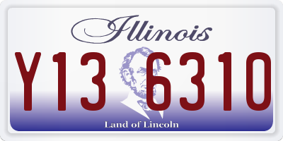 IL license plate Y136310
