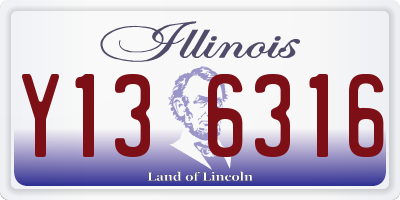 IL license plate Y136316