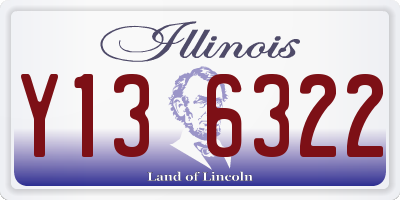 IL license plate Y136322