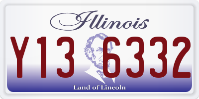IL license plate Y136332