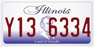 IL license plate Y136334