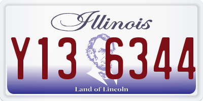 IL license plate Y136344