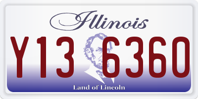 IL license plate Y136360
