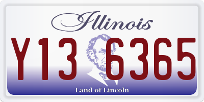IL license plate Y136365
