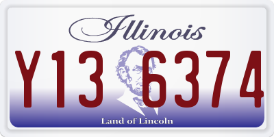 IL license plate Y136374