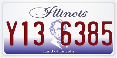 IL license plate Y136385