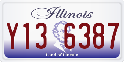 IL license plate Y136387