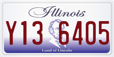 IL license plate Y136405