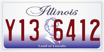 IL license plate Y136412