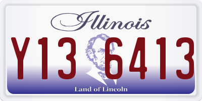 IL license plate Y136413