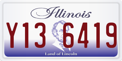 IL license plate Y136419