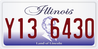 IL license plate Y136430