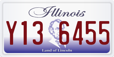 IL license plate Y136455