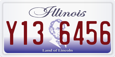 IL license plate Y136456
