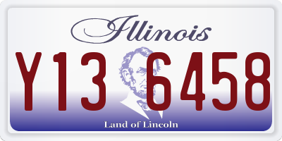 IL license plate Y136458