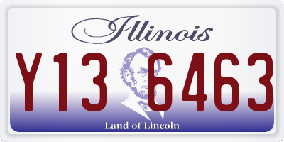 IL license plate Y136463