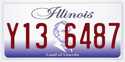 IL license plate Y136487